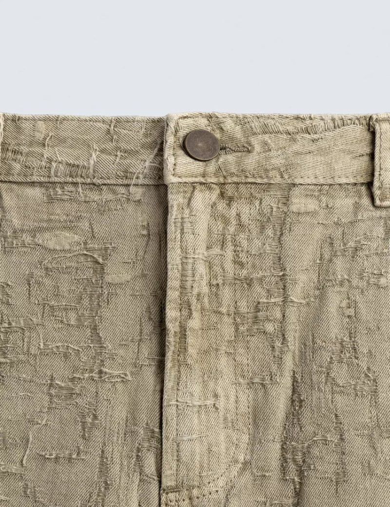 Textured Jacquard Relaxed Fit Pants