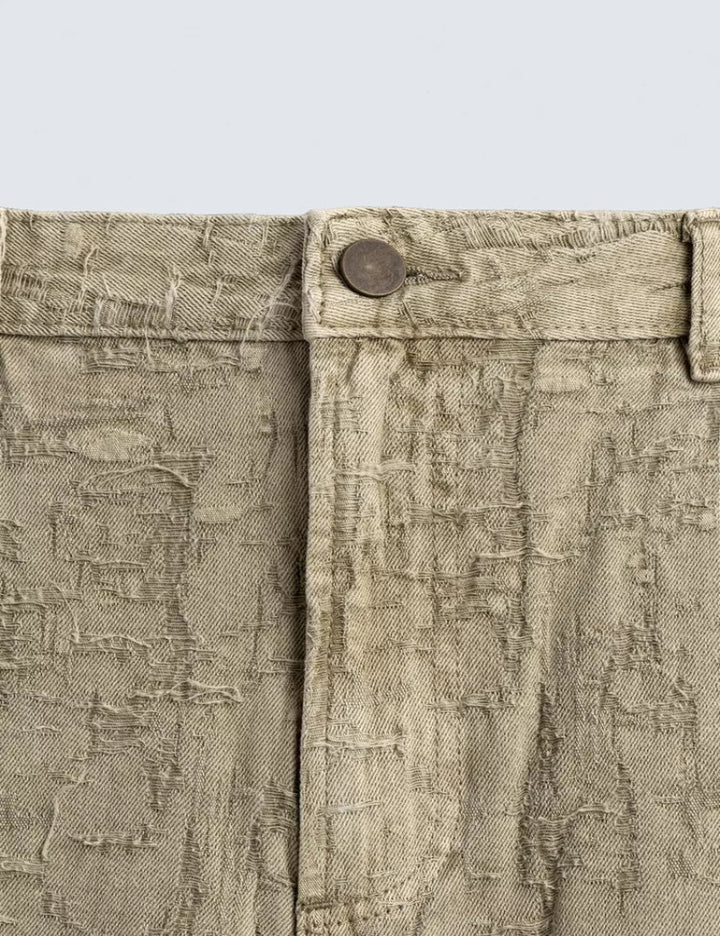 Textured Jacquard Relaxed Fit Pants