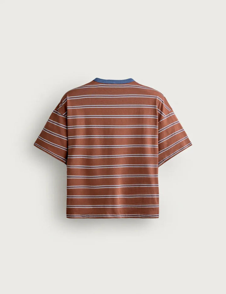 PUKAS "STRIPED RETRO RINGER" TEE