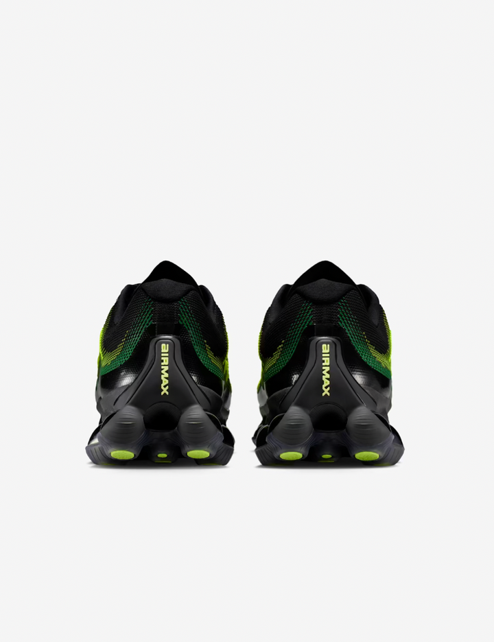 Black and green athletic shoes with 'Birnam' branding on a white background