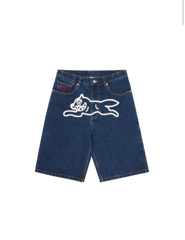 Running Dog Denim Shorts