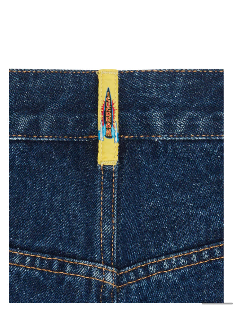 Running Dog Denim Shorts