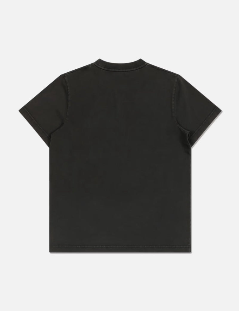 Women Washed Black Heavyweight T-Shirt