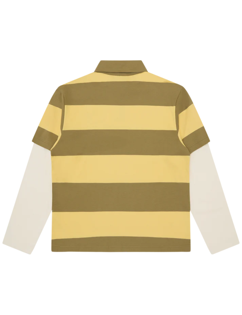 Applique Astro Layered Stripe LS Rugby Shirt