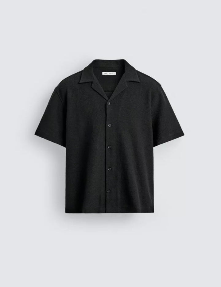 Textured Knit Resort Shirt