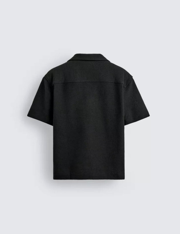 Textured Knit Resort Shirt