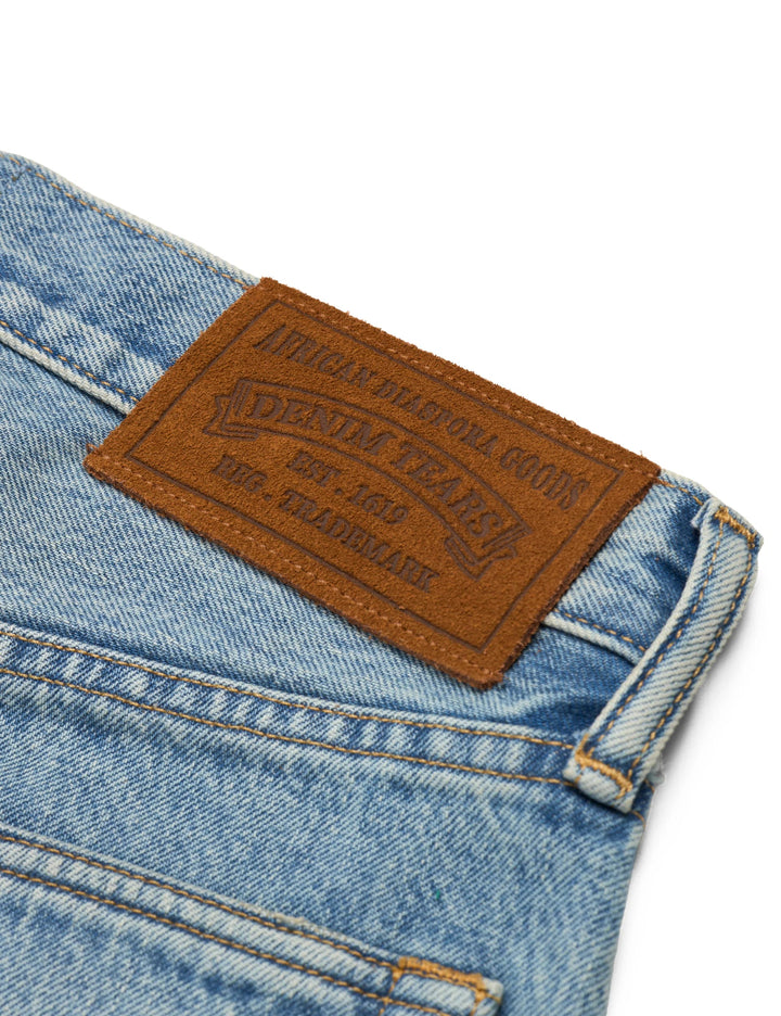 Baggy Cotton Wreath Denim Jeans